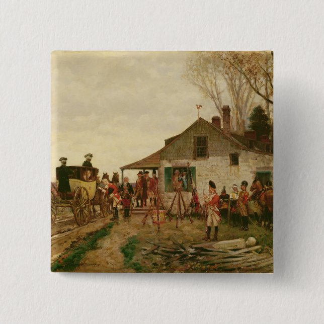 Passing the Outpost 15 Cm Square Badge (Front)