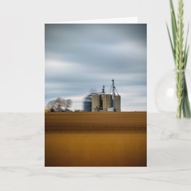 Passing through central Illinois on I-55 Card (Front)