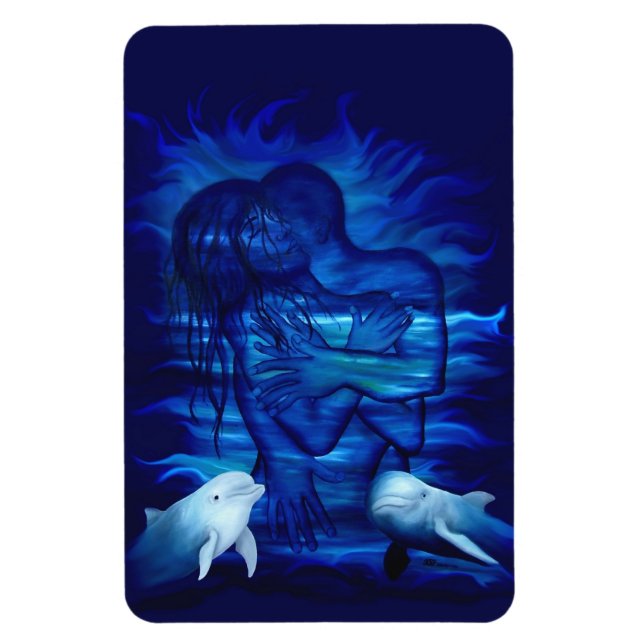 Passion act - pair with Dolphin pair Magnet (Vertical)