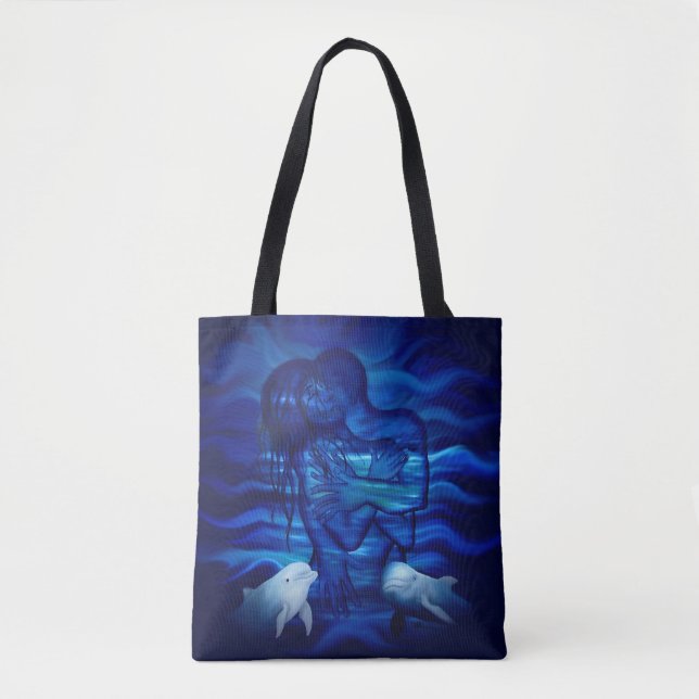 Passion act - pair with Dolphin pair Tote Bag (Front)
