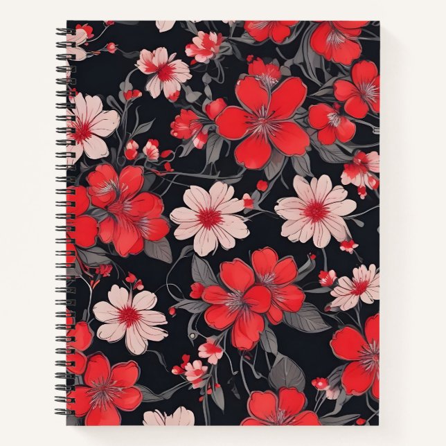 Passion and Floral Drama Notebook (Front)
