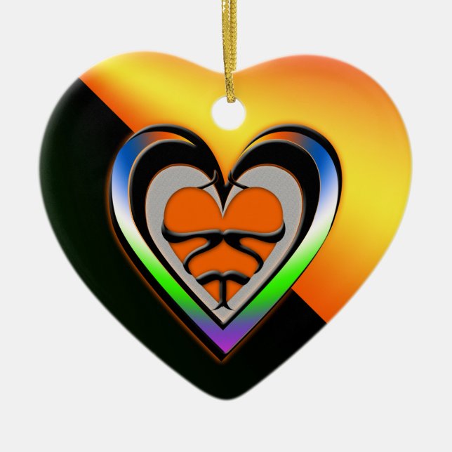Passion Ceramic Tree Decoration (Front)