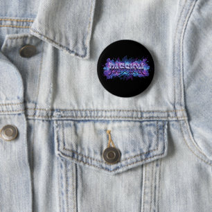 Passion Cyberpunk Typography – Vibrant Modern Word 6 Cm Round Badge