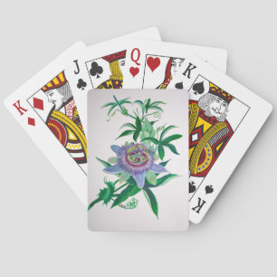 Passion Flower Botanical Art Playing Cards