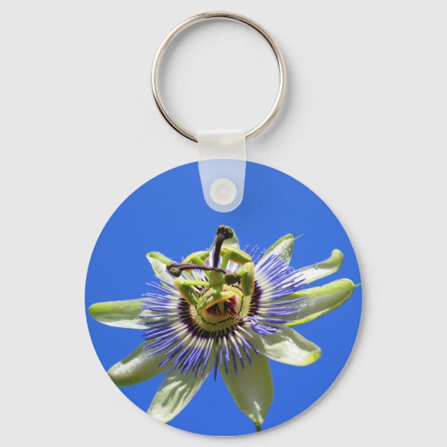 Passion Flower Keychain (Front)