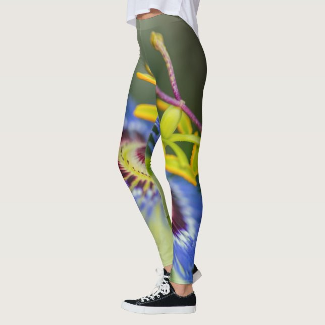 Passion Flower Leggings - Great Fashion Leggings (Left)