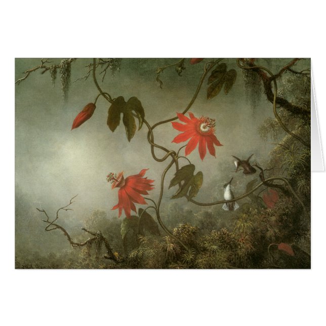 Passion Flowers and Hummingbirds by Martin J Heade (Front Horizontal)