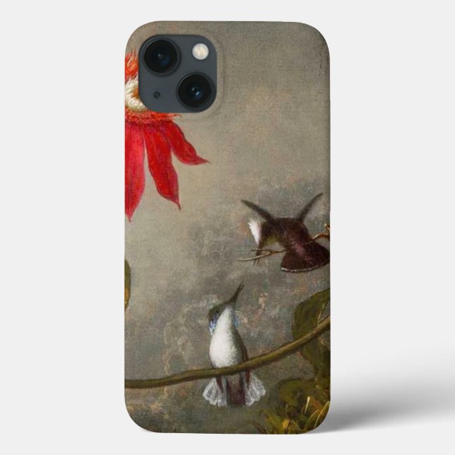 Passion Flowers with Hummingbirds Heade Case-Mate iPhone Case (Back)