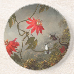 Passion Flowers with Hummingbirds Heade Coaster