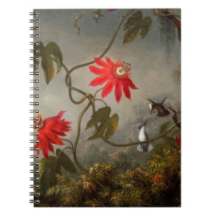 Passion Flowers with Hummingbirds Heade Notebook