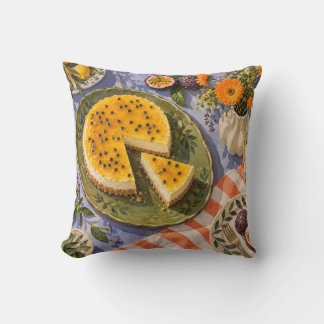 Passion Fruit Cheesecake Lavender Summer Tea Table Cushion