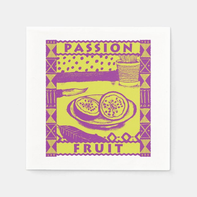 Passion Fruit Napkin (Front)