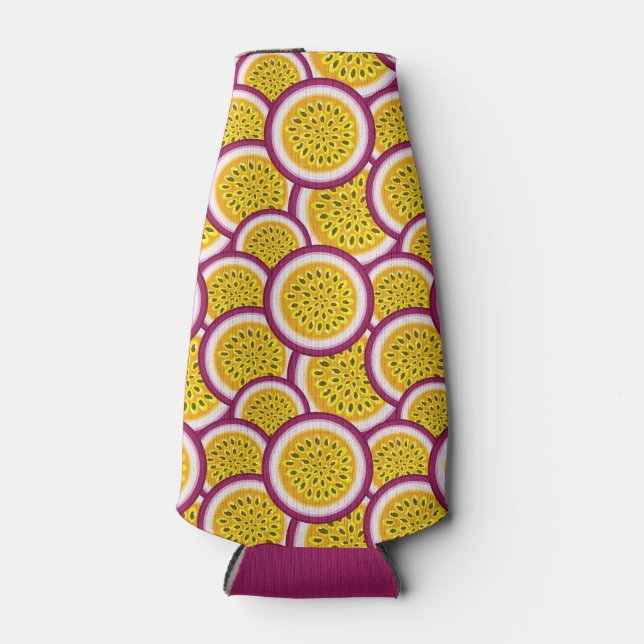 Passion fruit slices bottle cooler (Front)