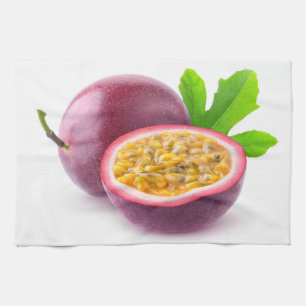 Passion fruits tea towel