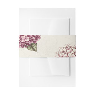 PASSION Hydrangea Invitation Belly Band
