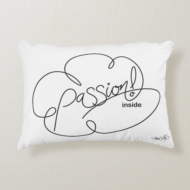 PASSION inside - Bold CloudS Decorative Cushion (Front)