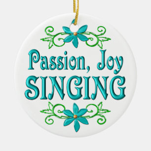 Passion Joy Singing Ceramic Tree Decoration