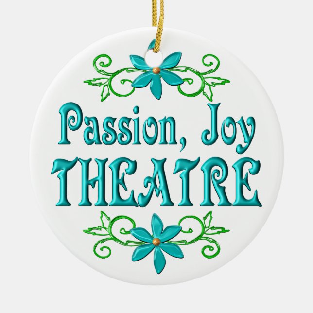 Passion Joy Theatre Ceramic Tree Decoration (Front)
