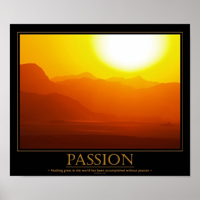 Passion Motivational Poster (Front)