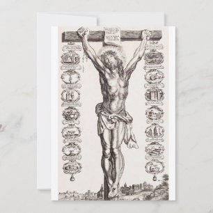 Passion of Jesus crucifixion of Christ Holiday Card