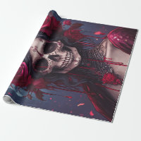 Passion & Pain, Dark Queen. Gothic Skull & Roses