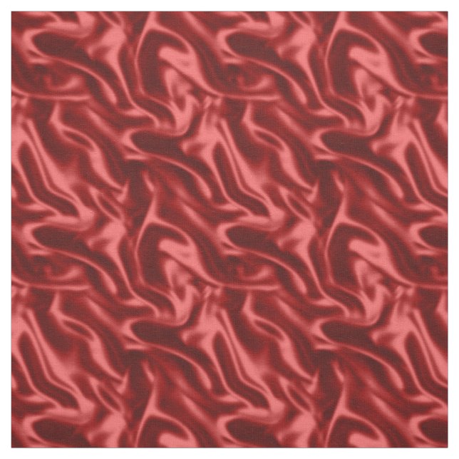 Passion Red Romantic Faux Satin Wedding Fabric (Swatch)