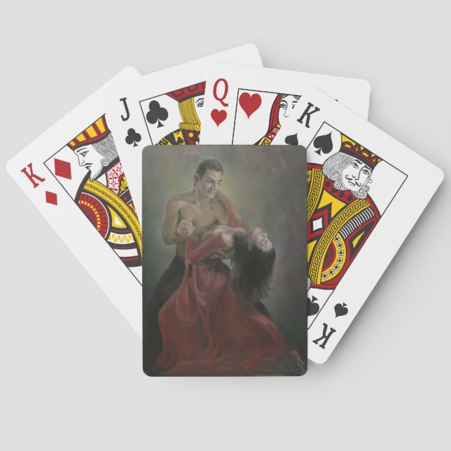 Passionate Paso Doble Bicycle Playing Cards (Back)