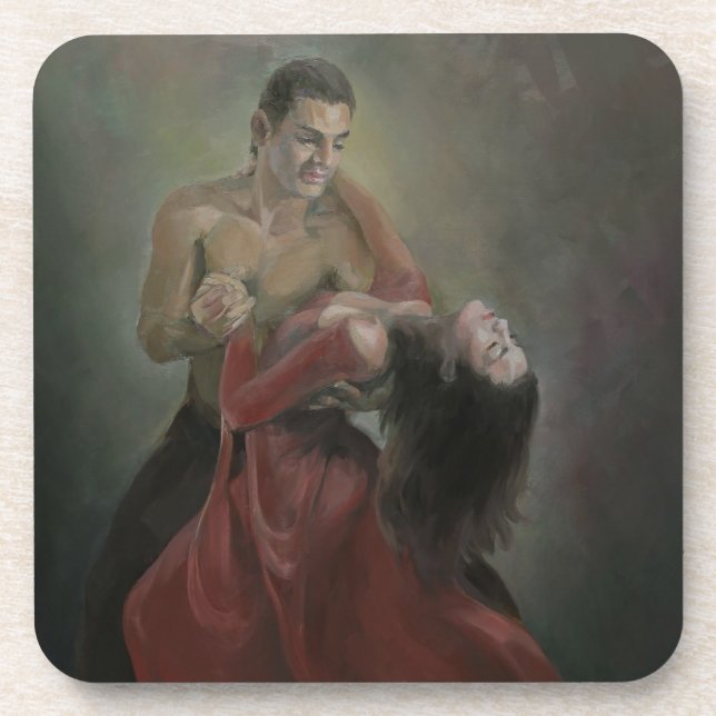 Passionate Paso Doble Cork Coasters (Front)