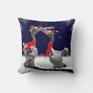 Passionate Pelicans Pillow