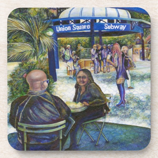 Passionate People Playing in the Park, NYC Coaster (Front)