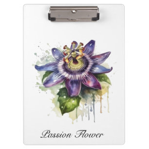Passionate Purple Passion Flower Clipboard