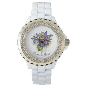Passionate Purple Passion Flower Watch