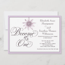 Passionflower Become as One Wedding Invitation