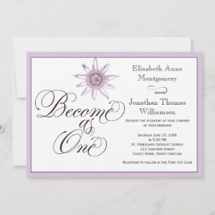 Passionflower Become as One Wedding Invitation