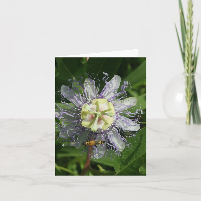 Passionflower Note Card (Front)