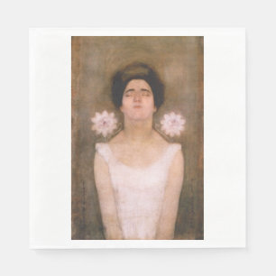 Passionflower Woman (by Piet Mondrian) Napkin