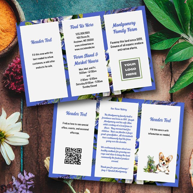 Passionflowers Business Double-sided Brochure (Creator Uploaded)