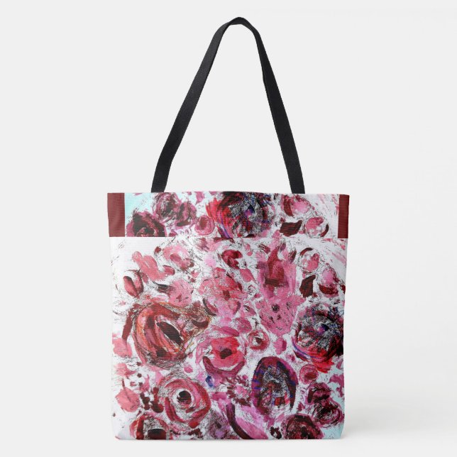 Passionred All-Over-Print Tote Bag, Large Bag (Front)
