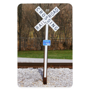 Passive Railroad Crossing - Inverted Crossbuck Magnet