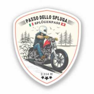 Passo dello Spluga italian swiss Mountains moto