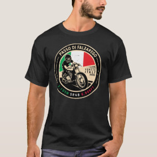 Passo di Falzarego Italy Falzarego Pass Motorcycle T-Shirt