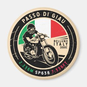 Passo di Giau Italy   Giau Pass   Motorcycle Magnet