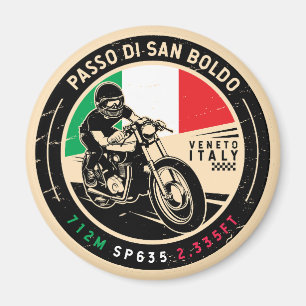 Passo di San Boldo San Boldo Pass Motorcycle Magnet