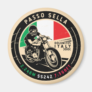 Passo Sella   Italy   Motorcycle Magnet