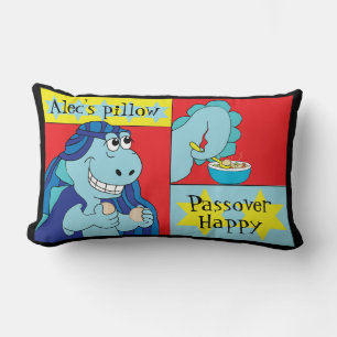 Passover 13/21" Lumbar Pillow Dinosaur Happy