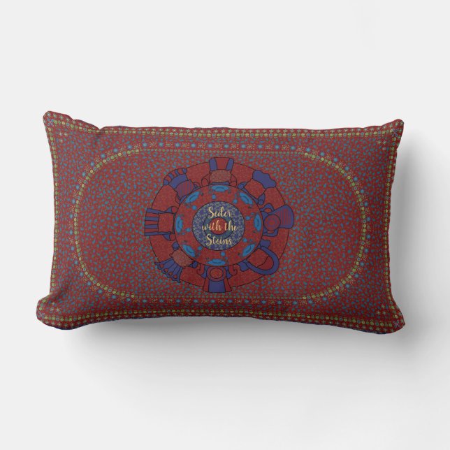 Passover 13" x 21" Pillow The Seder Table (Front)
