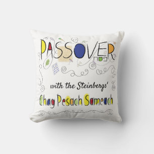 Passover 16 x 16 Chag Pesach Sameach Cushion