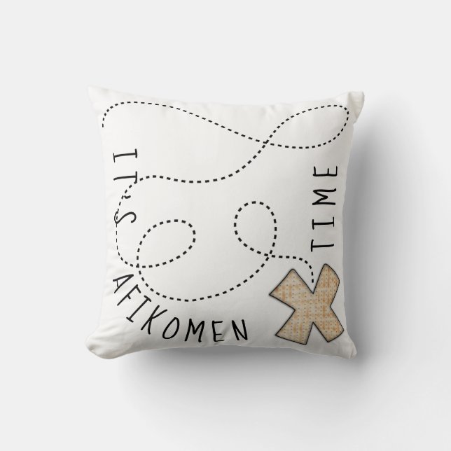 Passover 16" x 16" Pillow It's Afikomen Time (Front)