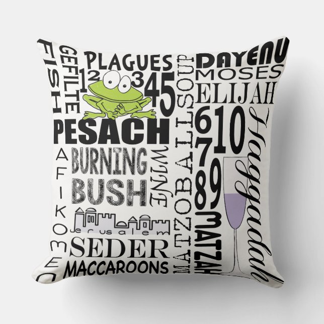 Passover 20/20" Pillow "Dayenu Pillow" (Front)