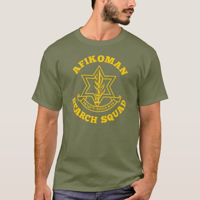 Passover Afikoman Search Squad Idf Israeli  T-Shirt (Front)